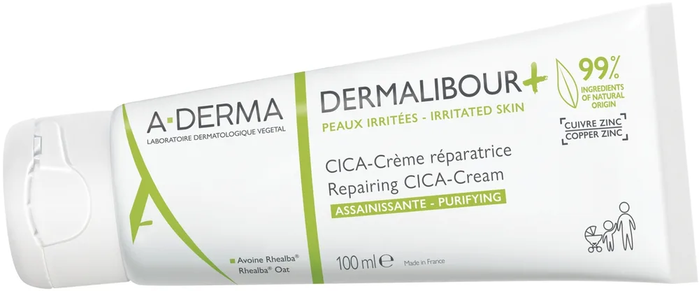 Крем для лица и тела A-Derma Dermalibour+ Repairing CICA-Cream восстанавливающий с овсом 50 мл или