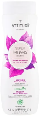 Натуральный гель для душа Attitude Super Leaves White Tea Leaves листья белого чая, 473 мл