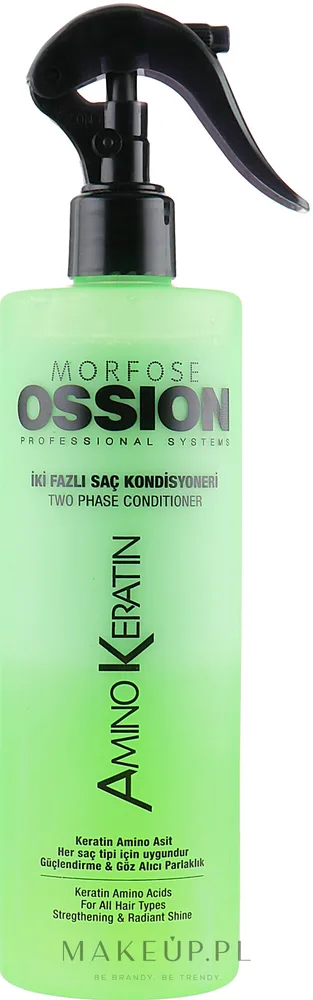 Двухфазный кондиционер для волос с аминокислотами и кератином Morfose Ossion Amino Keratin Two Phase Hair Conditioner, 400 мл