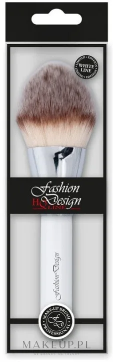 Кисть для пудры Top Choice Fashion Design White Line 37160 со скошенным ворсом