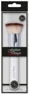 Кисть для тональной основы Top Choice Fashion Design White Line 37191 со скошенным ворсом