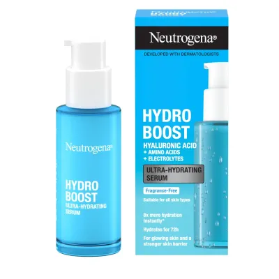 Сыворотка для лица Neutrogena Hydro Boost ультраувлажняющая с гиалуроновой кислотой аминокислотами и витамином E 30 мл