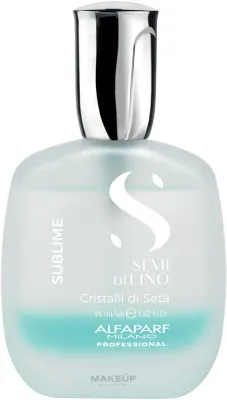 Двухфазная разглаживающая сыворотка для волос Alfaparf Semi Di Lino Sublime Cristalli di Seta, 45 мл