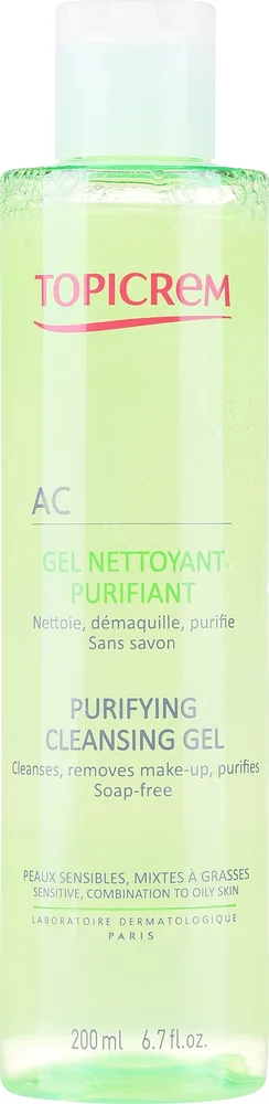 Себорегулирующий очищающий гель для лица Topicrem Purifying Cleansing Gel