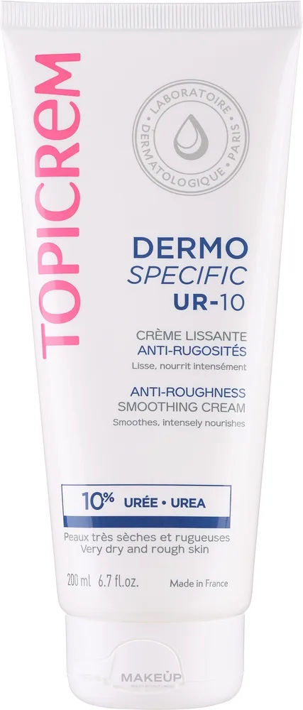 Крем для лица и тела Topicrem UR-10 Anti-Roughness Smoothing Cream смягчающий с мочевиной 200 мл или 500 мл