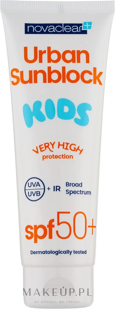 Солнцезащитный крем для детей Novaclear Urban Sunblock Kids SPF50 с алоэ 125 мл