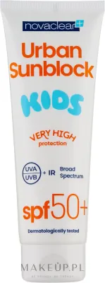 Солнцезащитный крем для детей Novaclear Urban Sunblock Kids SPF50 с алоэ 125 мл