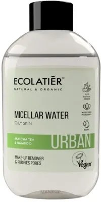 Ecolatier Urban мицеллярная вода Чай Матча и Бамбук для снятия макияжа для лица 400 мл