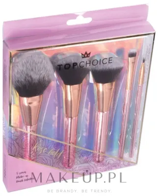 Набор кистей для макияжа Top Choice Rose Gold 5 шт. 37351