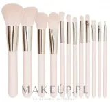 Профессиональный набор кистей для макияжа Tools For Beauty Makeup Brush Set Pink 12 шт — фото 1