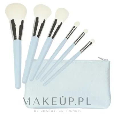 Набор кистей для макияжа Tools For Beauty голубой 6 шт