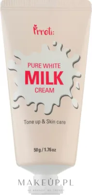 Крем для лица Prreti Pure White Milk с молочными протеинами осветляющий 50 г
