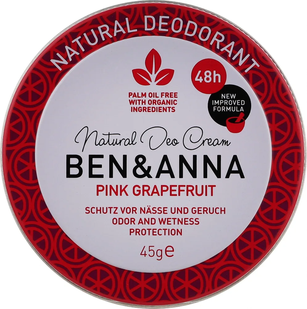 Натуральный крем-дезодорант Ben & Anna Pink Grapefruit