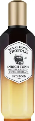 Увлажняюще-регенерирующий тоник Skinfood Royal Honey Propolis с прополисом и мёдом, 160 мл, для сухой кожи