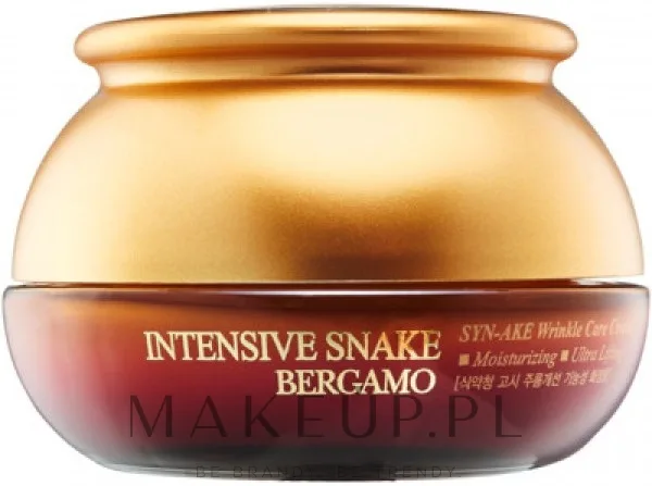 Крем для лица Bergamo Intensive Snake с пептидом для зрелой кожи 50 мл