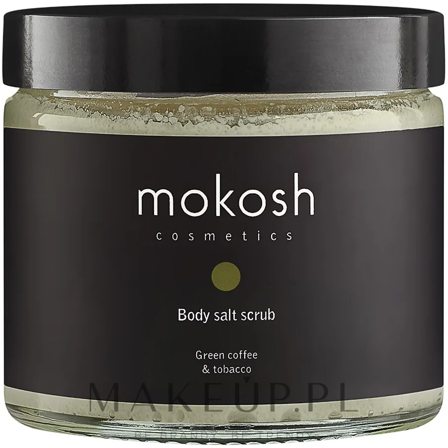 Скраб солевой для тела Mokosh Cosmetics зелёный кофе с табаком, 300 г