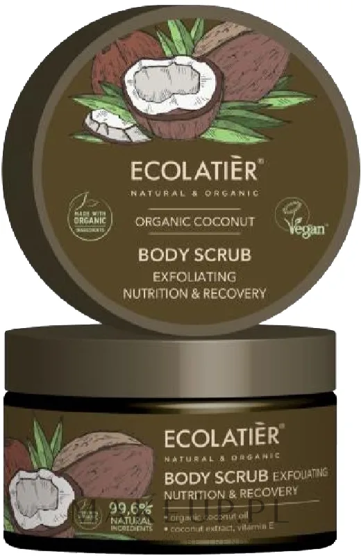 Скраб для тела Ecolatier Organic Coconut Питание и регенерация, 300 г