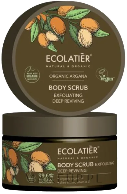 Скраб для тела Ecolatier Organic Argana глубокое восстановление, 300 мл