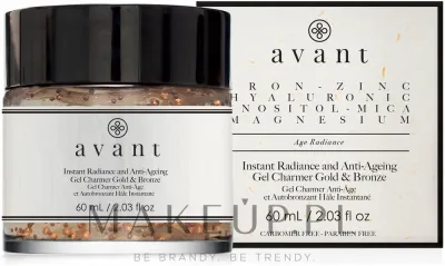 Гель для лица Avant Charmer Gold & Bronze для сияния с частицами золота и глицерином 60 мл