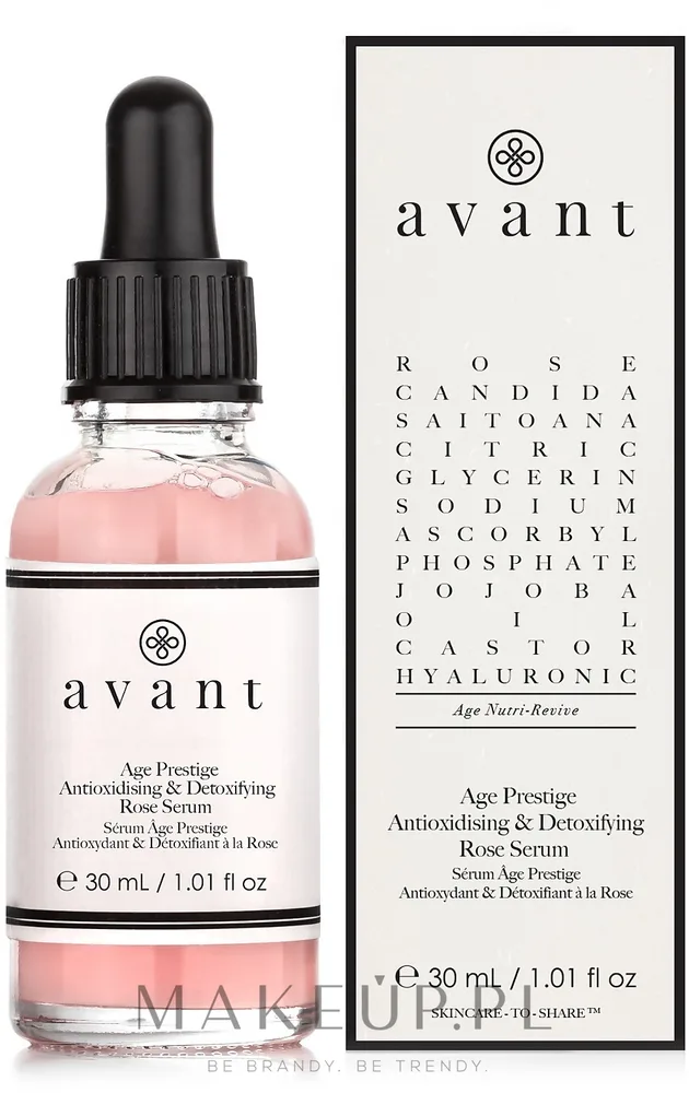 Сыворотка для лица Avant Age Prestige Rose антиоксидантная с витамином C экстрактом розы и гиалуроновой кислотой 30 мл