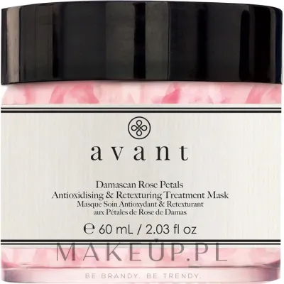 Антиоксидантная маска для лица с лепестками дамасской розы Avant Damascan Rose Petals Antioxidising & Retexturing Treatment Mask, 60 мл