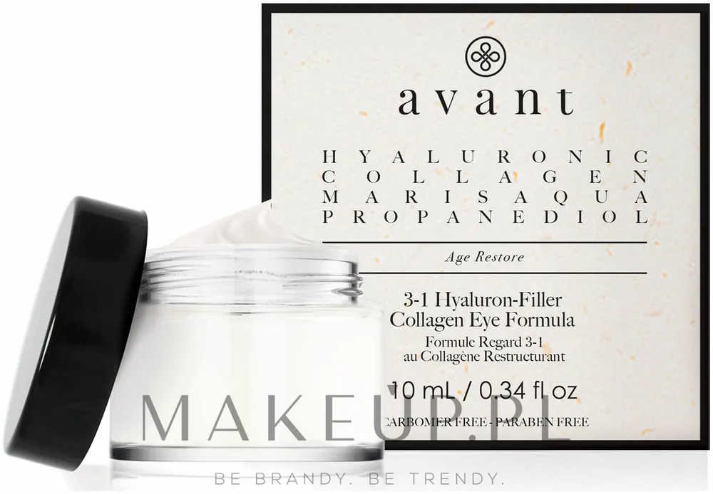 Крем для кожи вокруг глаз Avant Skincare 3-1 Hyaluron-Filler Collagen Eye Formula, с гиалуроновой кислотой и коллагеном, 10 мл