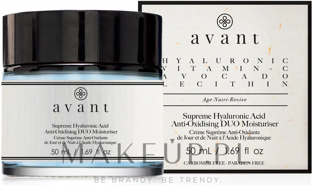 Крем для лица Avant Supreme Hyaluronic Acid увлажняющий с антиоксидантами 50 мл
