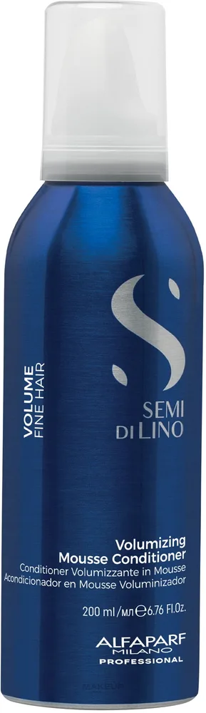 Кондиционер-мусс для тонких волос с эффектом объёма Alfaparf Semi Di Lino Volume Volumizing Mousse Conditioner, 200 мл
