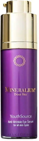 Сыворотка для области вокруг глаз Mineralium Youth Source Anti-Wrinkle с экстрактом водорослей гиалуроновой кислотой и пуллуланом для зрелой кожи 30 мл