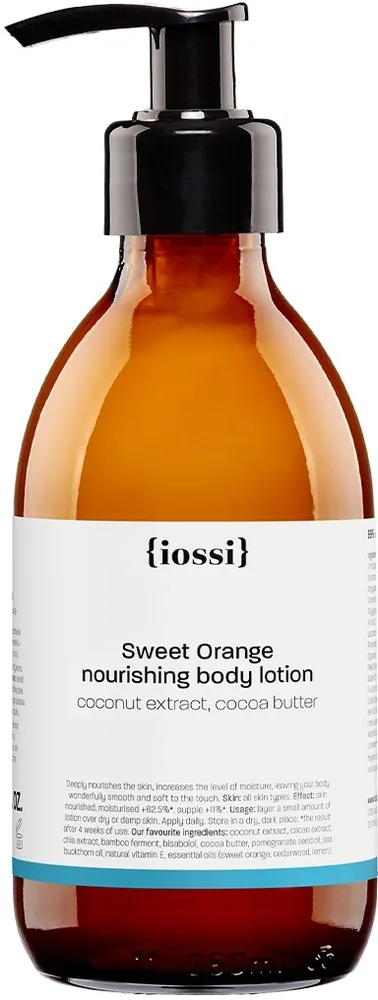 Питательный бальзам для тела с экстрактом кокоса и маслом какао Iossi Sweet Orange Nourishing Body Lotion