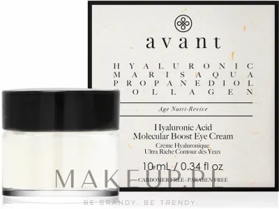Крем для области вокруг глаз Avant Skincare Hyaluronic с гиалуроновой кислотой и коллагеном для зрелой кожи 10 мл