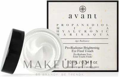 Крем для кожи вокруг глаз Avant Skincare Pro-Radiance Brightening Eye Final Touch осветляющий, с эффектом сияния, 10 мл