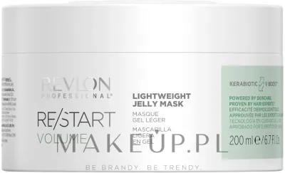 Маска для волос Revlon Professional Restart Volume для объёма, для тонких волос, протеины риса, лёгкая формула, 500 мл