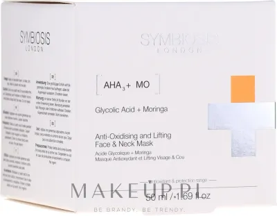 Антиоксидантная лифтинг-маска для лица и шеи Symbiosis London Anti-oxidising And Lifting Face & Neck Mask, 50 мл