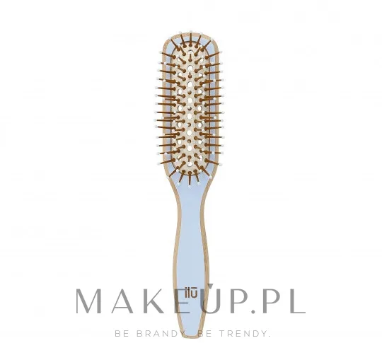 Щётка для волос Ilu Bamboo Hair Brush True Blue бамбук голубая