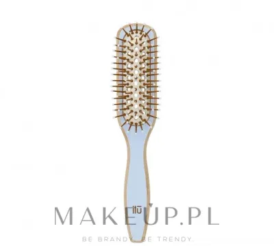Щётка для волос Ilu Bamboo Hair Brush True Blue бамбук голубая