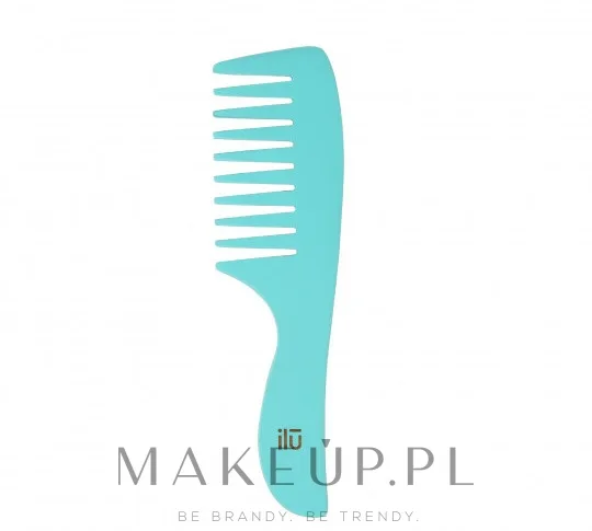 Гребень для волос Ilu Bamboo Hair Comb Ocean Breeze бамбук бирюзовый