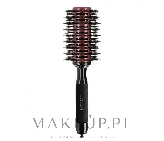 Круглая щётка для волос Lussoni Hair Brush Natural Style 38 мм буковая ручка