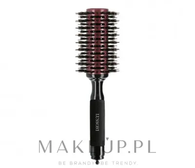 Круглая щётка для волос Lussoni Hair Brush Natural Style 38 мм буковая ручка