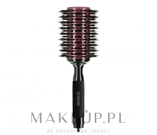 Круглая щётка для волос Lussoni Hair Brush Natural Style 50 мм буковая ручка