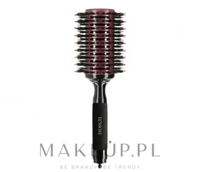 Круглая щётка для волос Lussoni Hair Brush Natural Style 50 мм буковая ручка