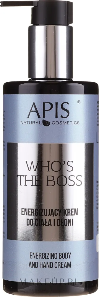 APIS Professional Apis Who's The Boss Energizing Body And Hand Cream - Крем для тела и рук APIS Who's The Boss Energizing энергизирующий с маслом ши 300 мл
