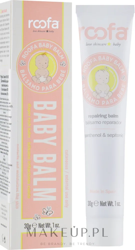 Roofa Roofa Panthenol & Sepitonic Baby Balm - Восстанавливающий бальзам для тела для детей с пантенолом и сепитоником