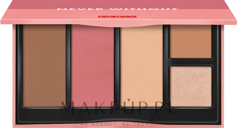 Палетка для макияжа лица Pupa Never Without Palette, оттенок 003 - Dark Skin