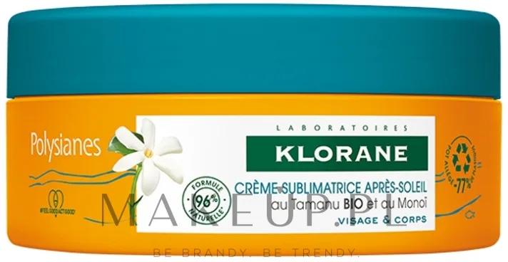 Крем после загара Klorane Polysianes Sublimating с маслом тамону и монои 200 мл