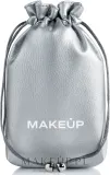 Мешочек для косметики MAKEUP Pretty Pouch с двойным шнурком, серебристый — фото 1