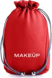 Мешочек для косметики MAKEUP Pretty Pouch из экокожи, красный, 17х12 см — фото 1