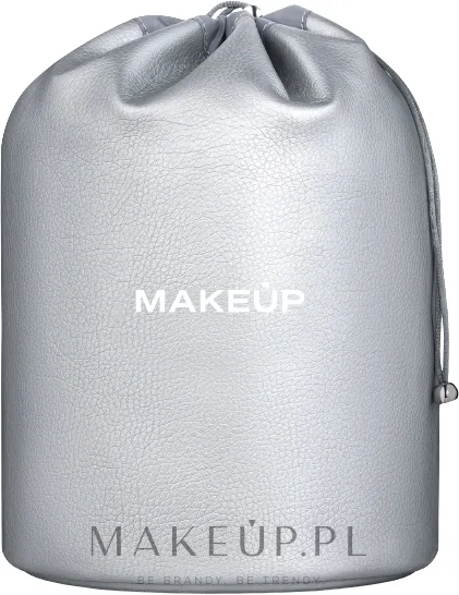 Мешочек для косметики MAKEUP Allbeauty из экокожи, серебристый, 26х16 см