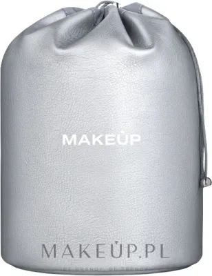Мешочек для косметики MAKEUP Allbeauty из экокожи, серебристый, 26х16 см