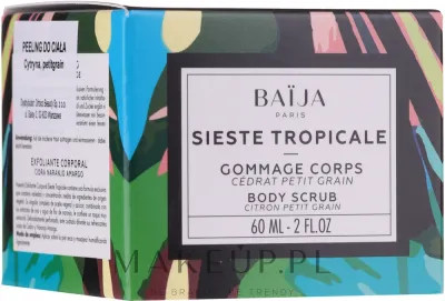 Скраб для тела Baija Sieste Tropicale тропический, 500 мл